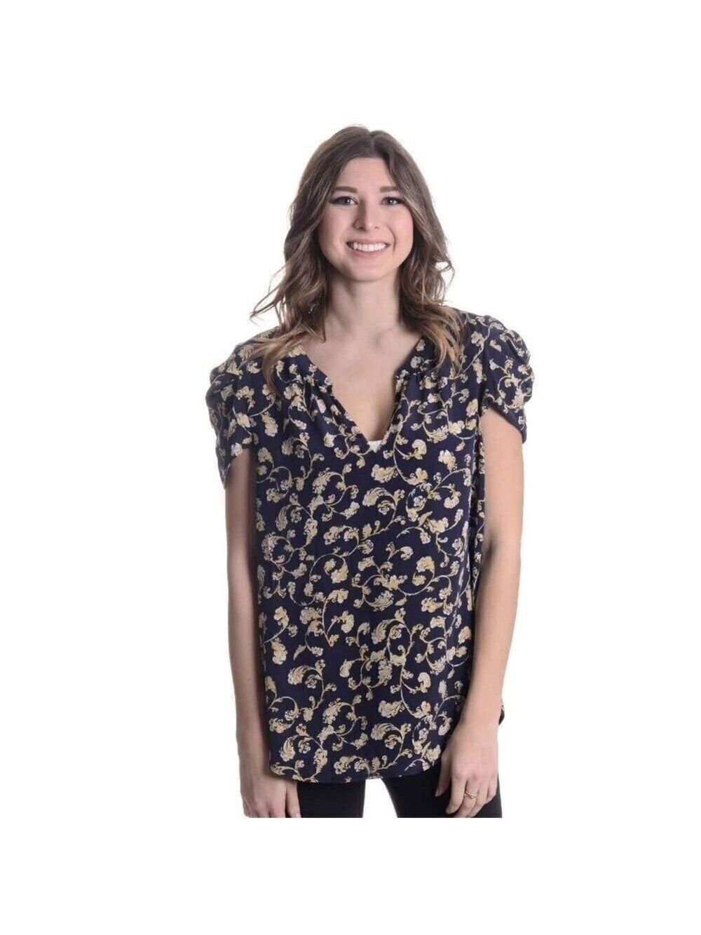 NEW Joie Ambar Silk Fleur Print Blouse